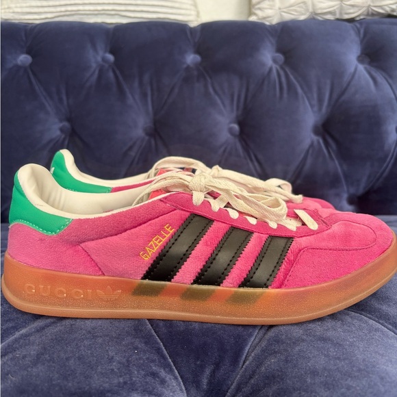 adidas gazelle silver green womens Buty adidas x Gucci Gazelle Pink (Women's)